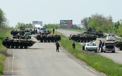 Блокпост украинской армии © РИА Новости, Михаил Воскресенский
